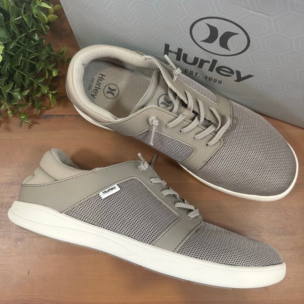 Hurley Men's Gray Shoreline Casual Slip On Sneakers Size 10.5